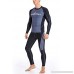 SABOLAY Men Long Sleeve Rashguard Shirts Breathable UPF 50 Quick Dry Swimwear Gray B07NVM2HVW
